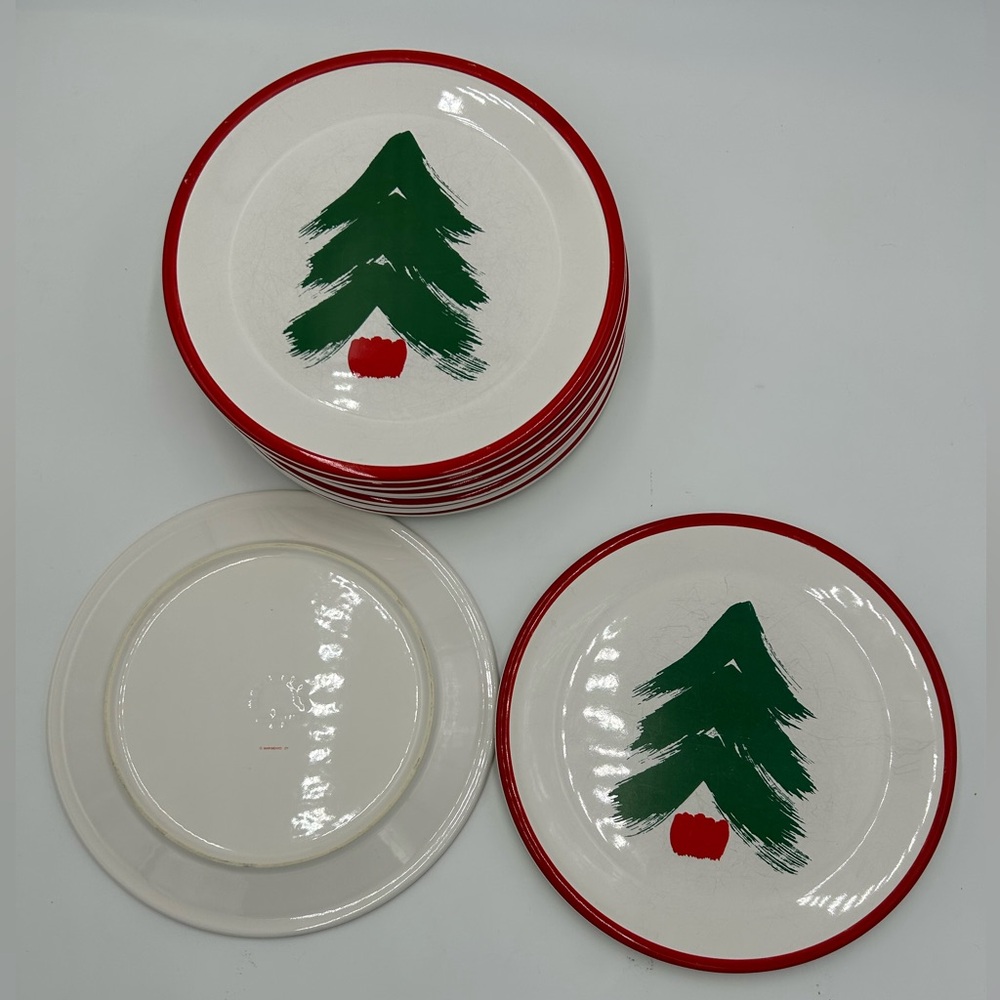 Vintage 1970’s Marimekko Pfaltzgraff Christmas Dinner Plates - set of 2 Plates